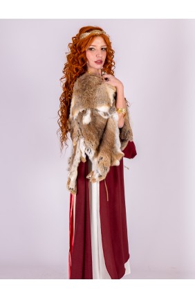 Rabbit fur cape for a Roman...