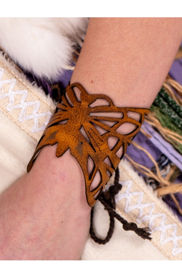 Brazalete celta y vikingo en cuero...