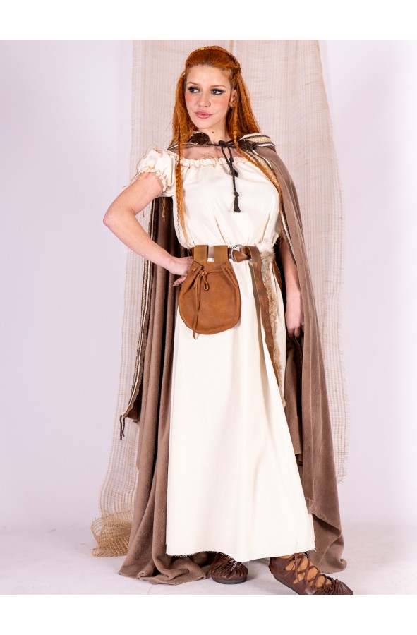 Capa de abrigo medieval larga en...