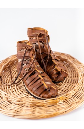 Roman Caligae in Aged Brown...