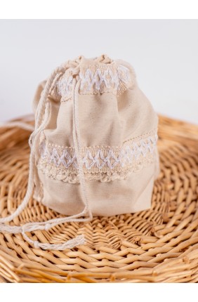 Rustic Roman Cream Bag with...