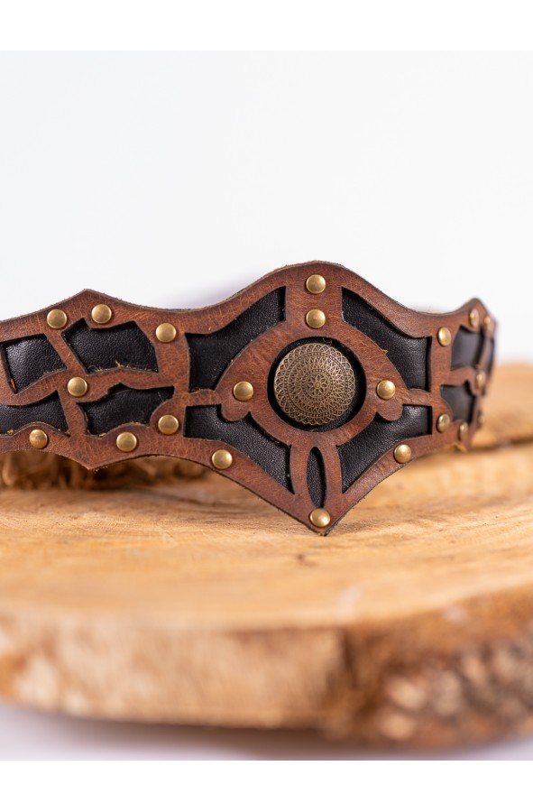 Leather headband inspired by Celtic,...