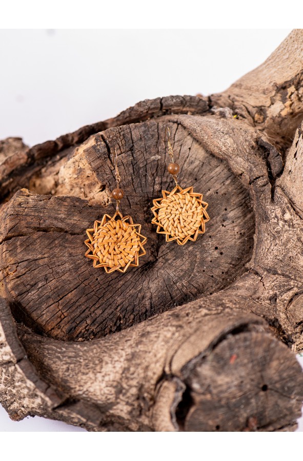 Braided Flower of Dawn Earrings with...