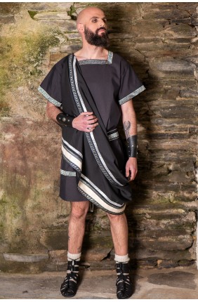 Conjunto romano negro con...